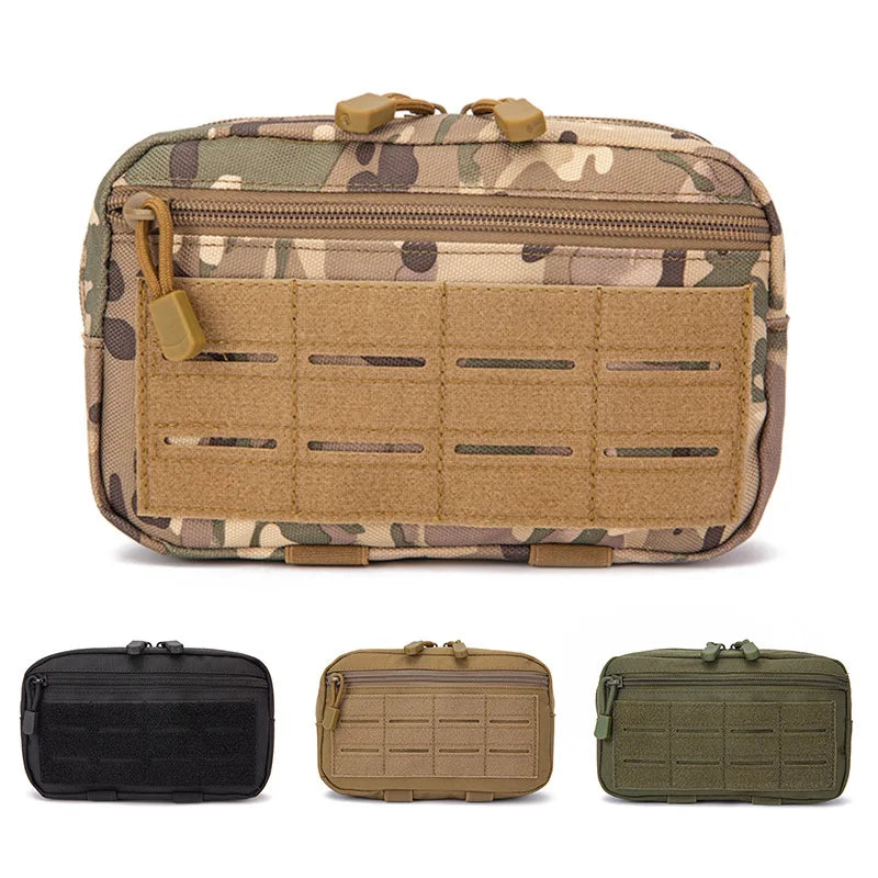 Tactical 1000D Laser Cut Molle Pouche Compact Water-Resistant Utility Admin Bag for Backpack Vest Duty Belt Hunting Accessory