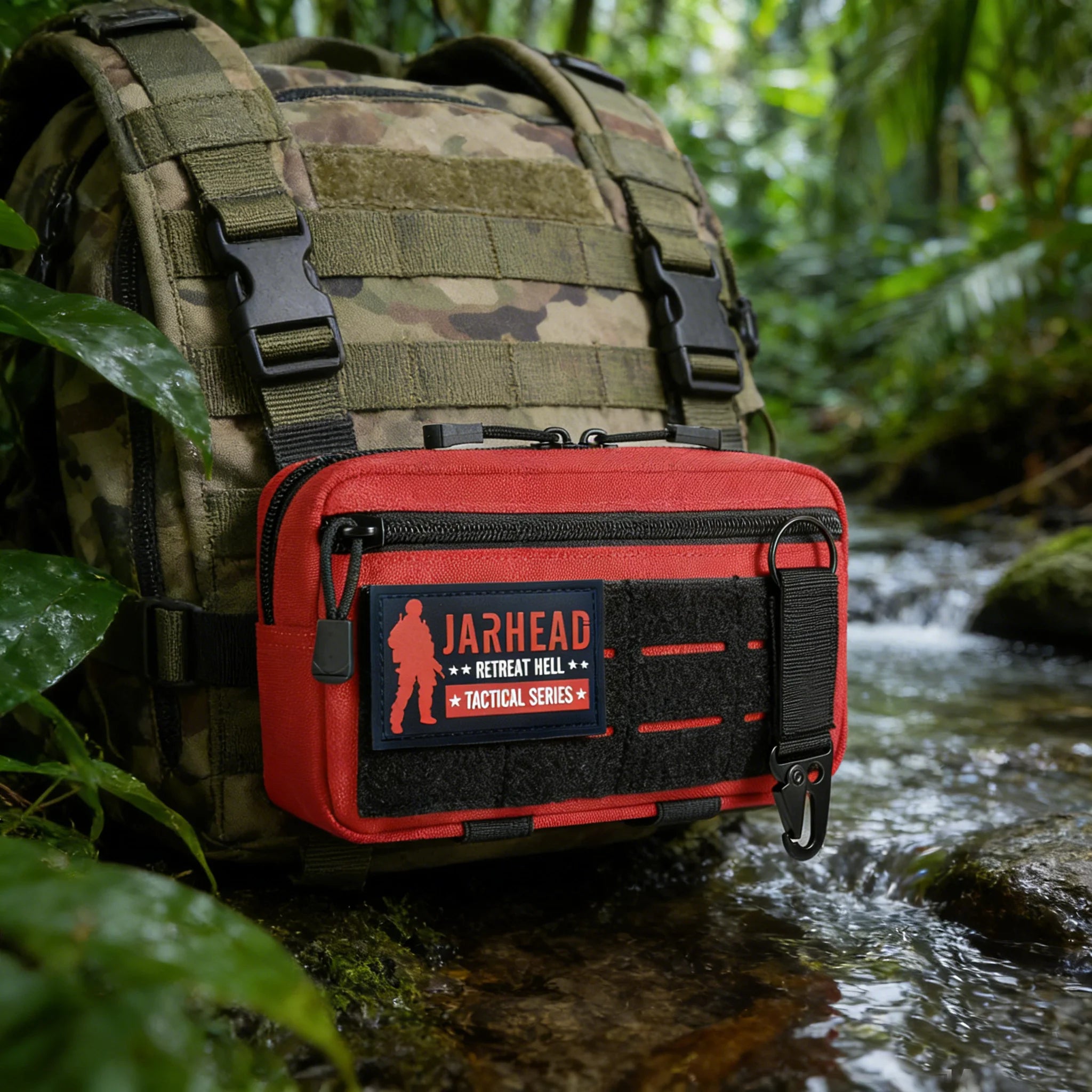 Tactical 1000D Laser Cut Molle Pouche Compact Water-Resistant Utility Admin Bag for Backpack Vest Duty Belt Hunting Accessory