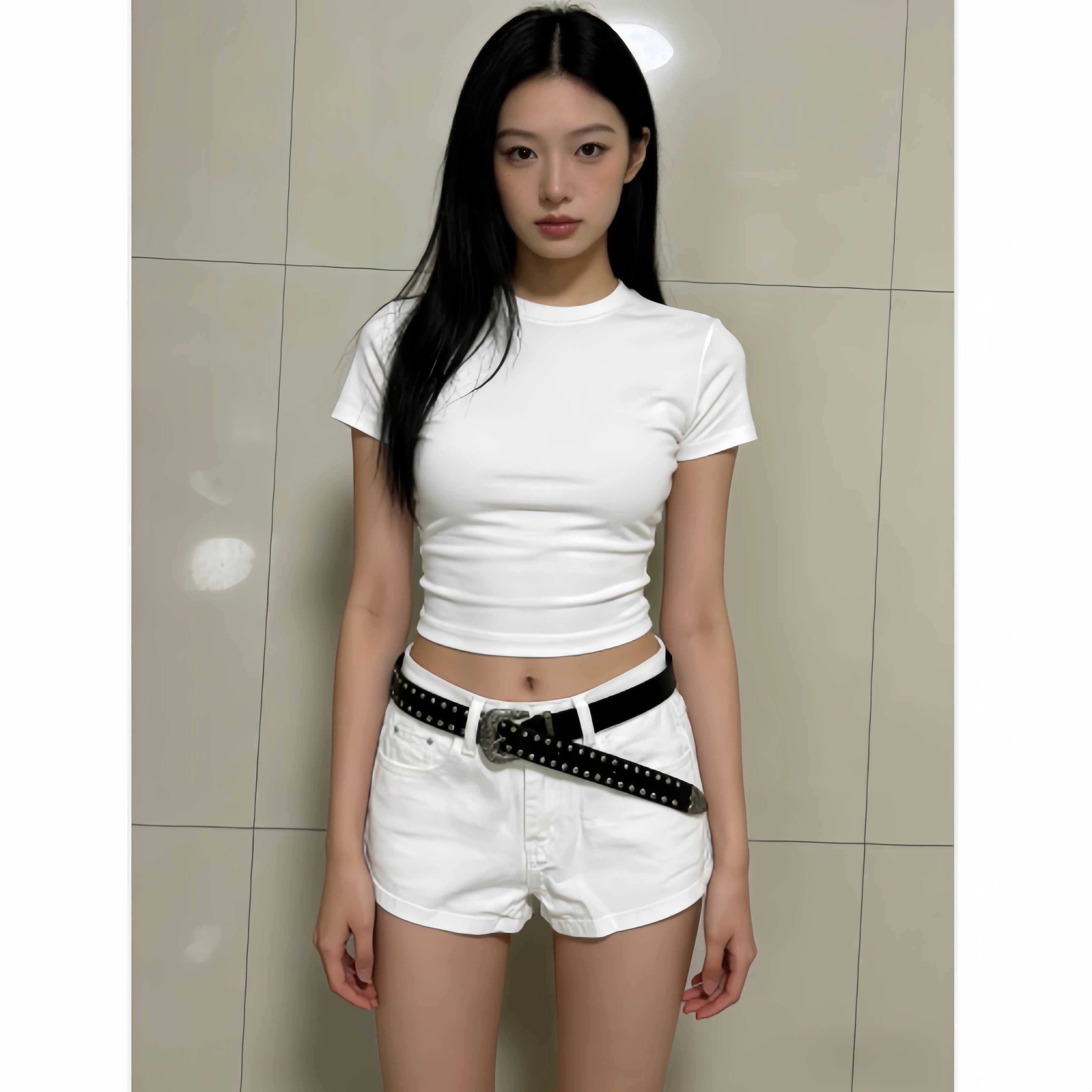 White Slim Fit Denim Super Shorts Women's American Style Hot Girl Slimming Versatile Low Waist Elastic Cotton Stretchy Hot Pants