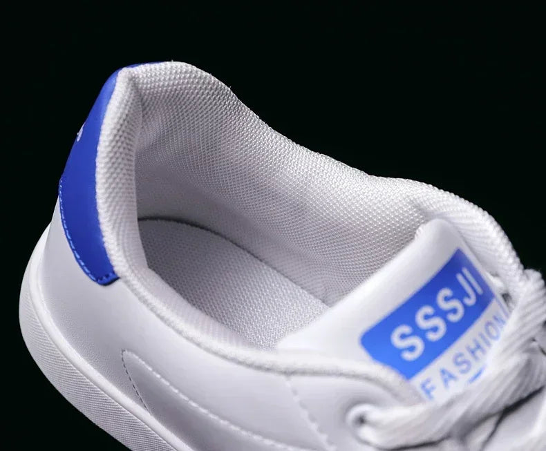 High Quality Men Sneakers Leather Outdoor Casual Shoes Lace-up Hot Sale Mens Vulcanized Shoes Trendy Men Shoes New Tenis Hombres